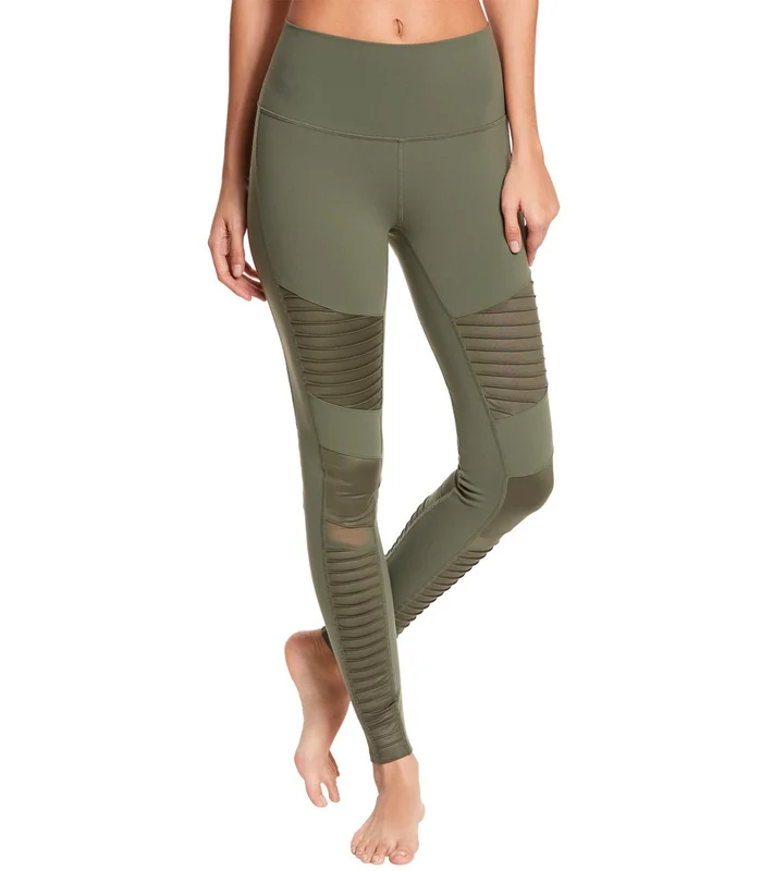 Alo Yoga High Waist Moto Yoga Leggings Jungle / S