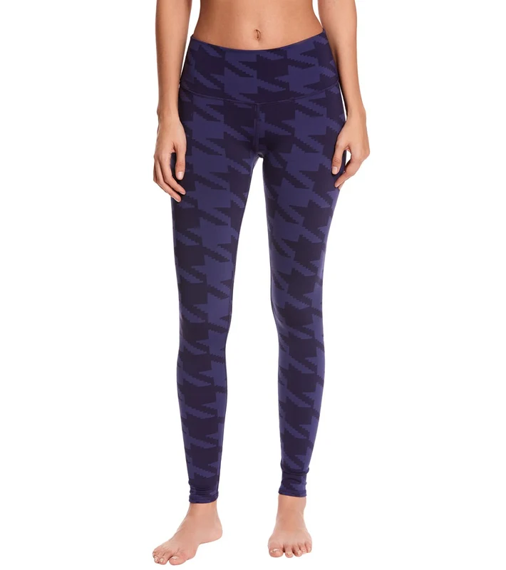 Alo Yoga High Waist Airbrush Yoga Leggings Rich Navy Houndstooth / M