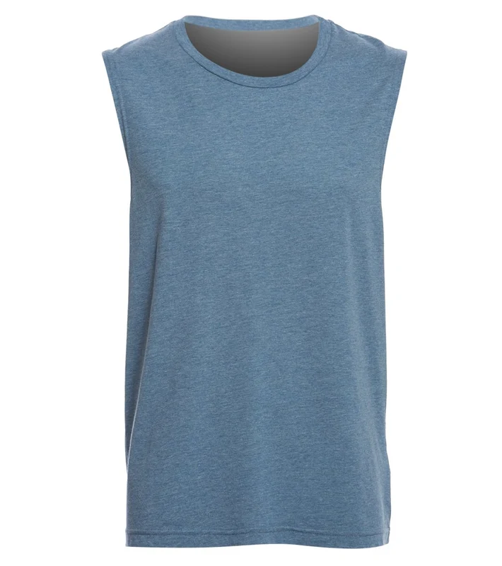 Alo Yoga Men's Guru Muscle Tee Denim Triblend / M