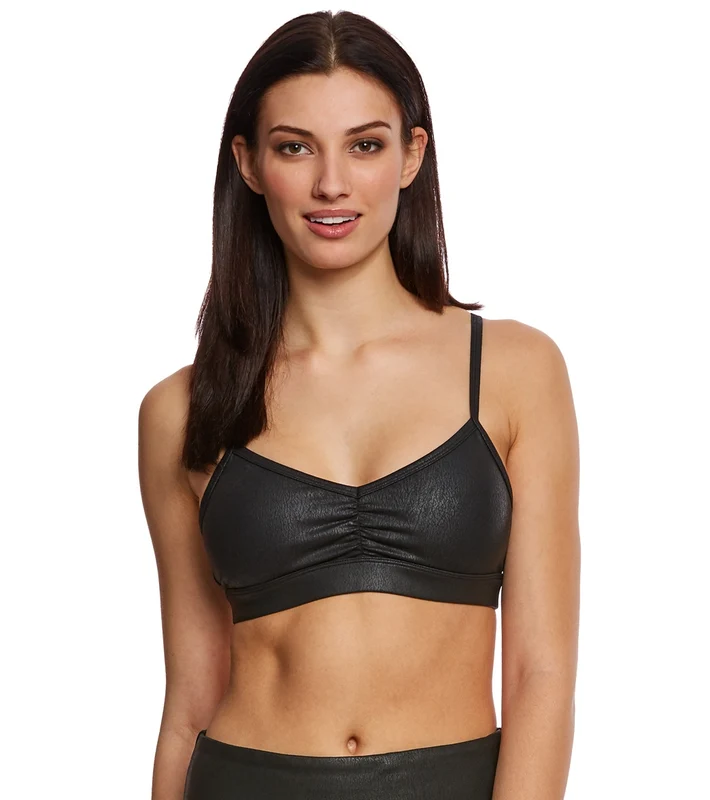 Alo Yoga Glow Yoga Sports Bra Lemoncello Glossy / S