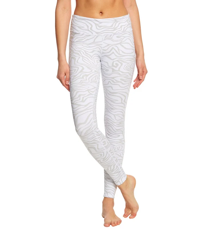 Alo Yoga Airbrush Yoga Leggings White Zebra / XXS