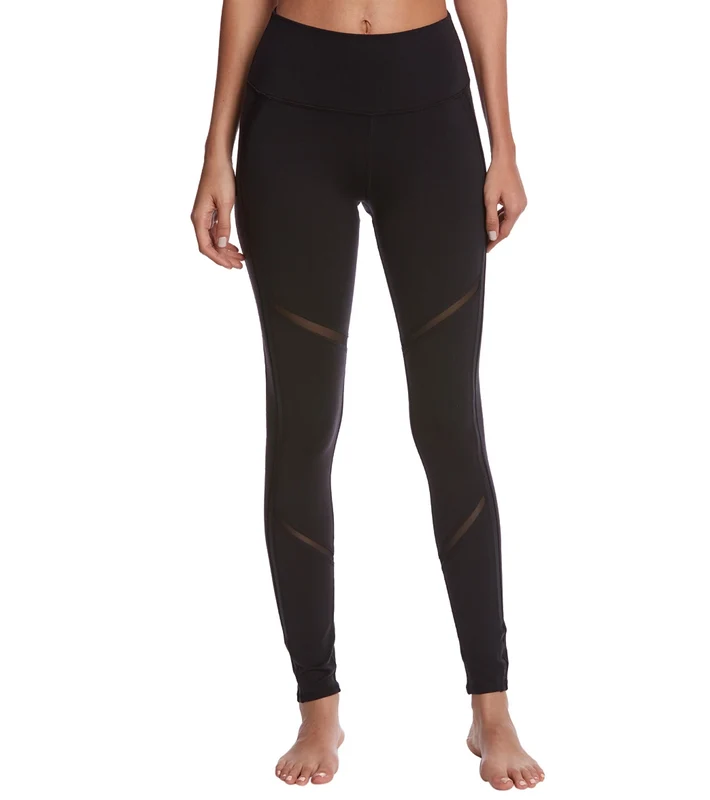 Alo Yoga High-Waist Continuity Yoga Leggings Black/Black Glossy / XS