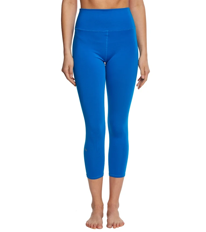 Alo Yoga High Waist Airbrush Yoga Capris Atlas / XXS