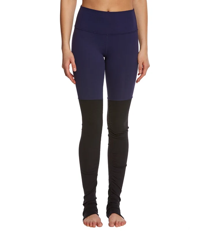 Alo Yoga High Waisted Goddess Yoga Leggings Rich Navy/Black / XXS