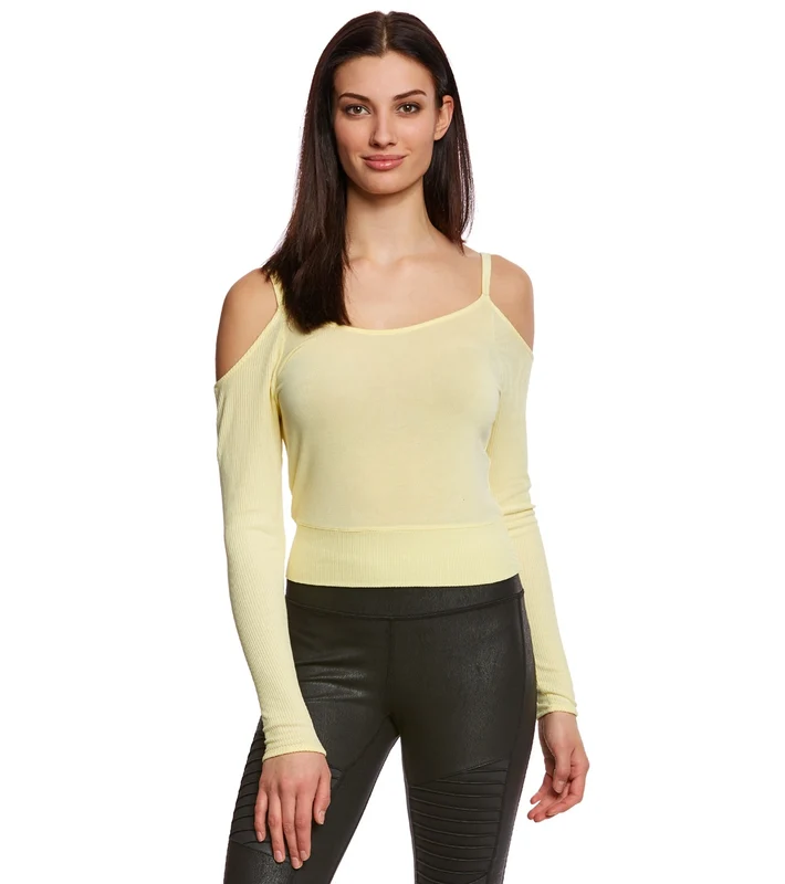 Alo Yoga Evolve Long Sleeve Yoga Crop Top White / M
