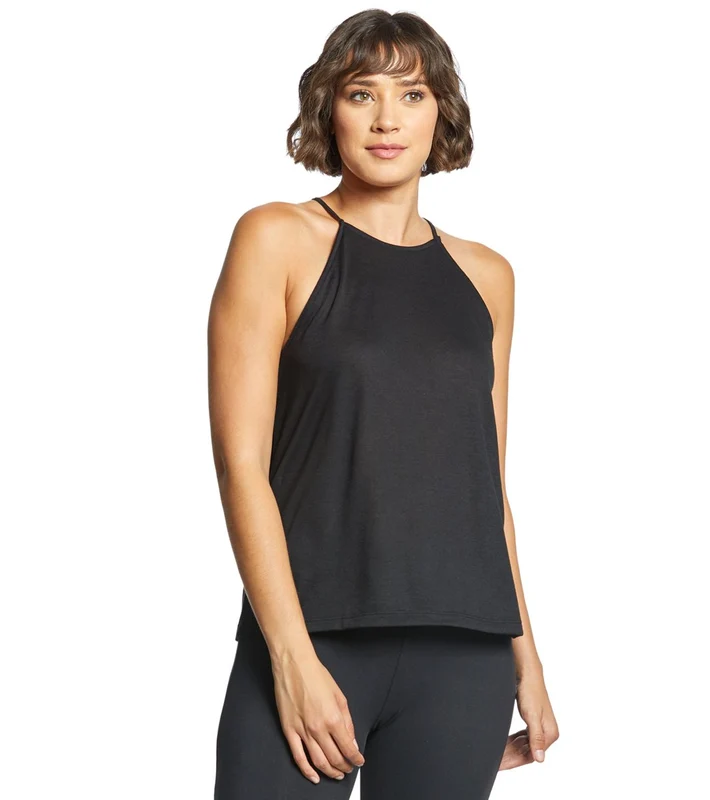 Bella + Canvas Flowy High Neck Tank Black / M
