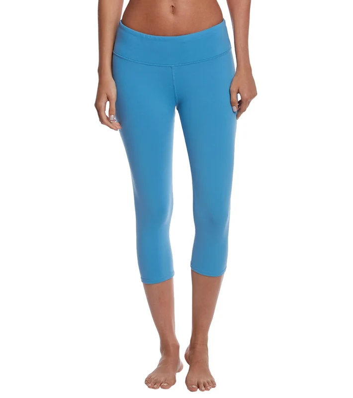 Alo Yoga Airbrush Yoga Capris Saltwater / M