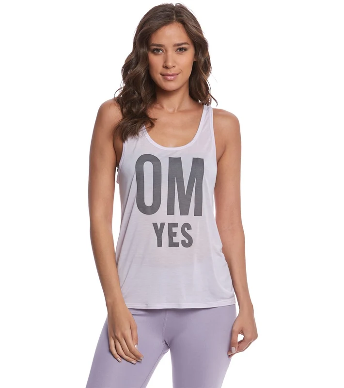 Alo Yoga Breath Yoga Tank Top Zephyr/OM, YES/Black / L