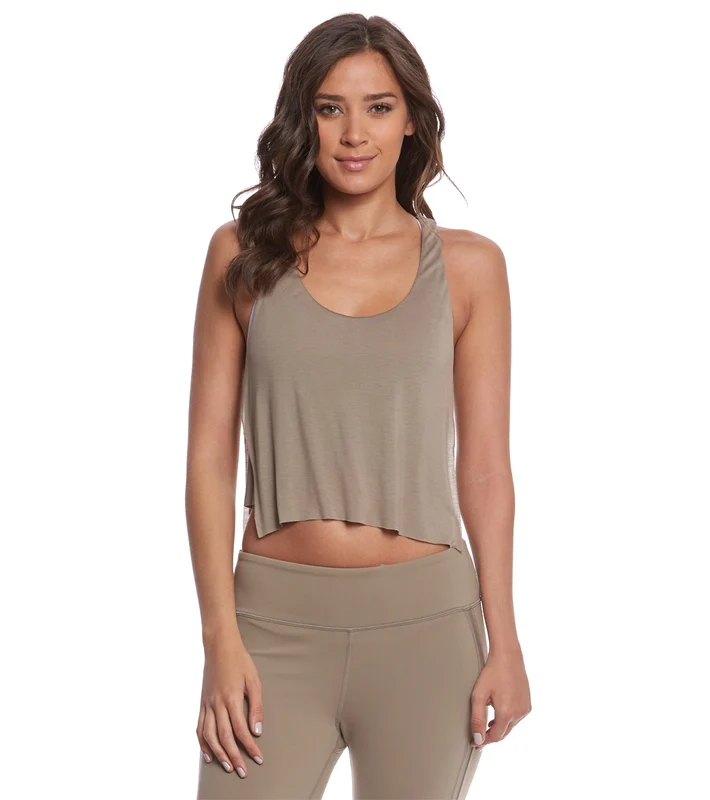 Alo Yoga Step Yoga Crop Top Gravel / L
