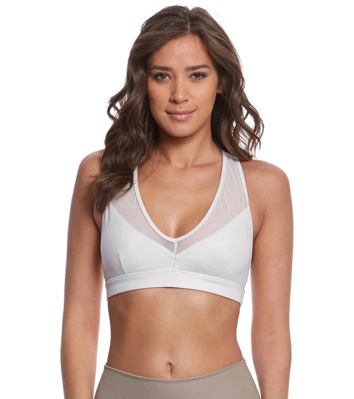 Alo Yoga Entice Yoga Sports Bra Pearl Glossy / M
