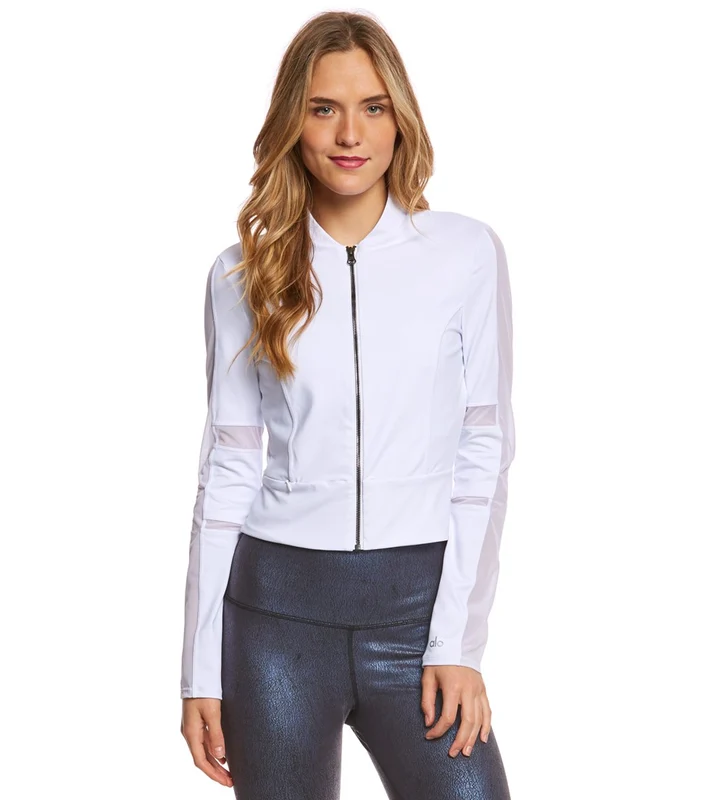Alo Yoga Frame Workout Jacket White / M
