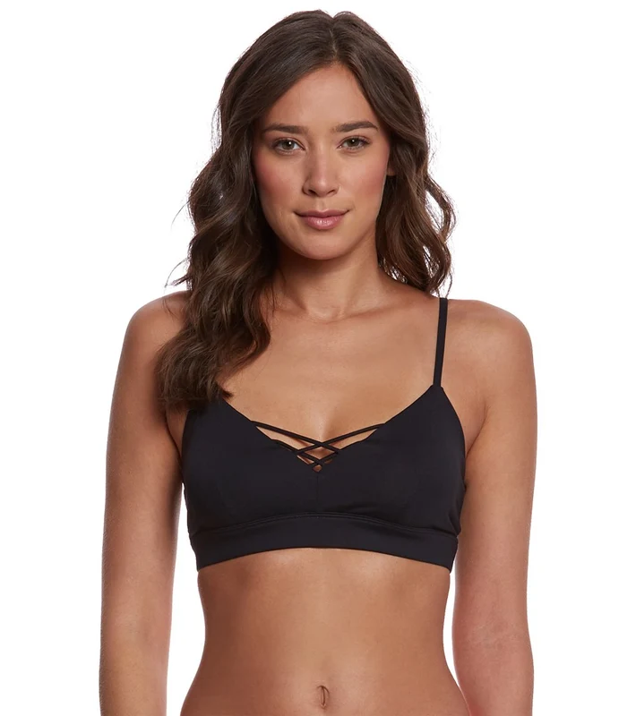 Alo Yoga Interlace Yoga Sports Bra Black / L