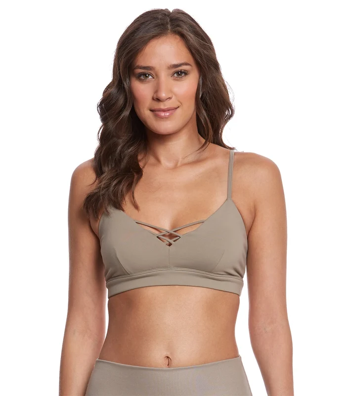 Alo Yoga Interlace Yoga Sports Bra Gravel / XS