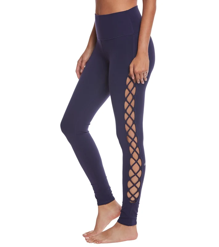 Alo Yoga Interlace Yoga Leggings Rich Navy / L