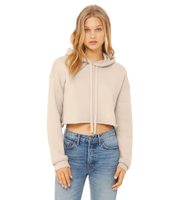 Bella + Canvas Cropped Fleece Hoodie Heather Dust / XL