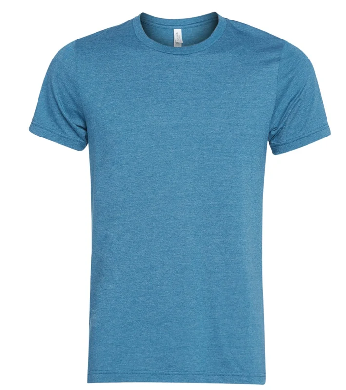 Bella + Canvas Men's Heather Jersey Tee Heather Deep Teal / L