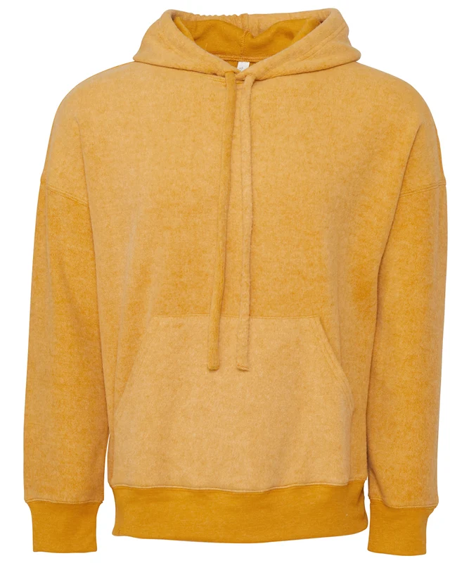 Bella Canvas Unisex Sueded Fleece Pullover Hoodie Heather Mustard / L