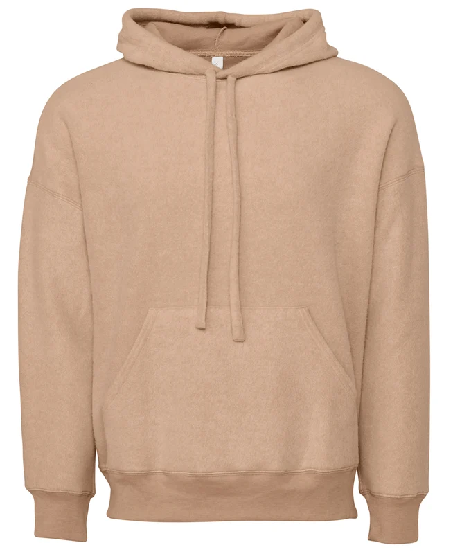 Bella Canvas Unisex Sueded Fleece Pullover Hoodie Heather Oatmeal / M