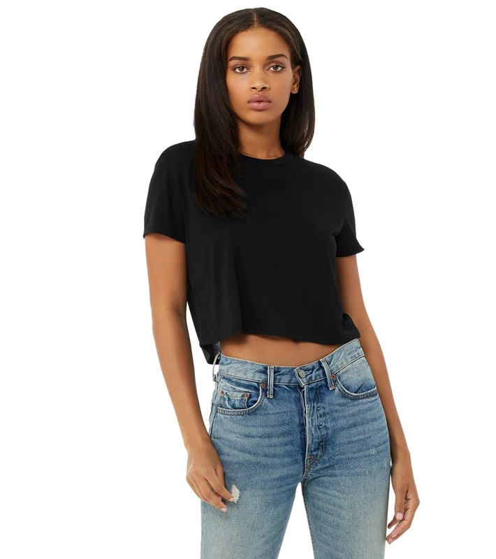 Bella + Canvas The Crop Tee Black / XS