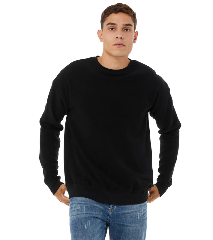 Bella + Canvas Sueded Crew Sweatshirt Black / M