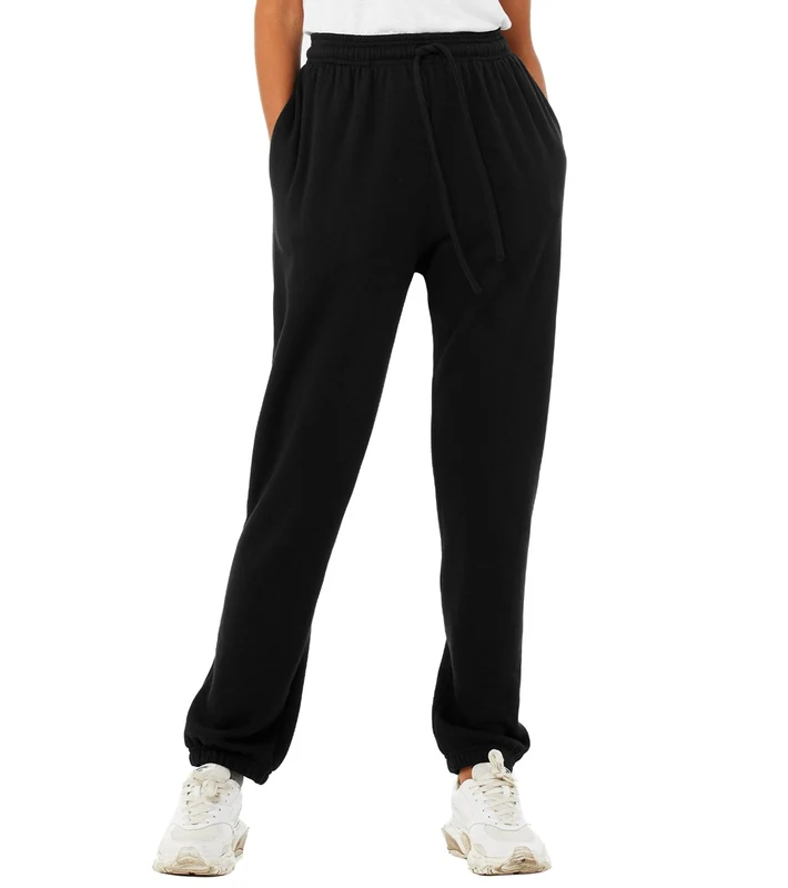 Bella + Canvas Fleece Sweatpants Black / L