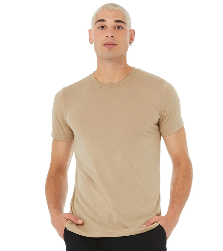 Bella + Canvas Sueded Airlume Crew Tee Driftwood / L