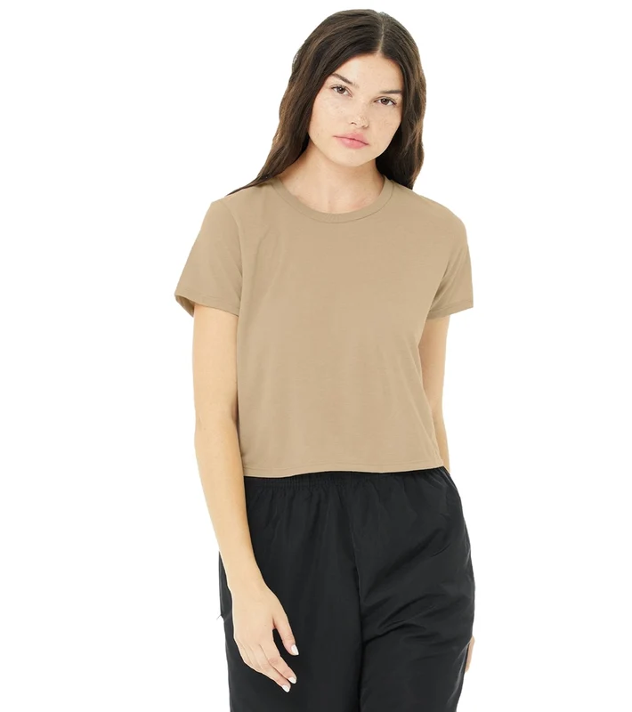 Bella + Canvas The Crop Tee Driftwood / S