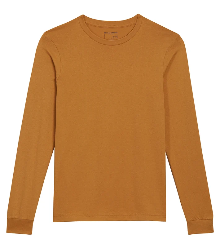 Bella + Canvas Sueded Airlume Long Sleeve Tee Toast / S