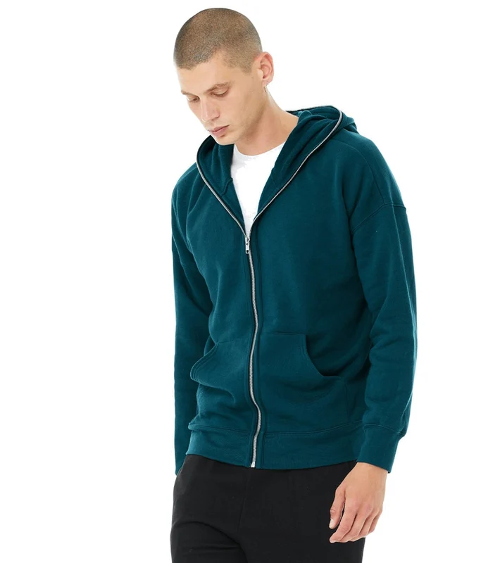 Bella + Canvas Total Zip Hoodie Atlantic / L