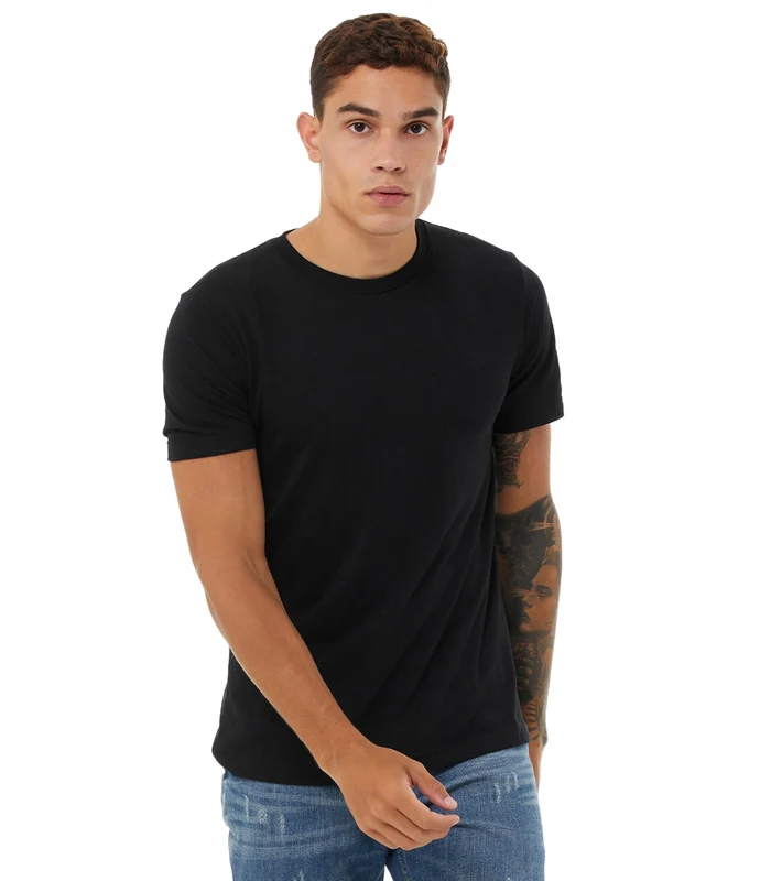 Bella + Canvas The Crew Tee Solid Wisteria Triblend / L