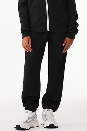 BELLA + CANVAS 3738Y Youth Sponge Fleece Sweatpants - Black Black / Youth S