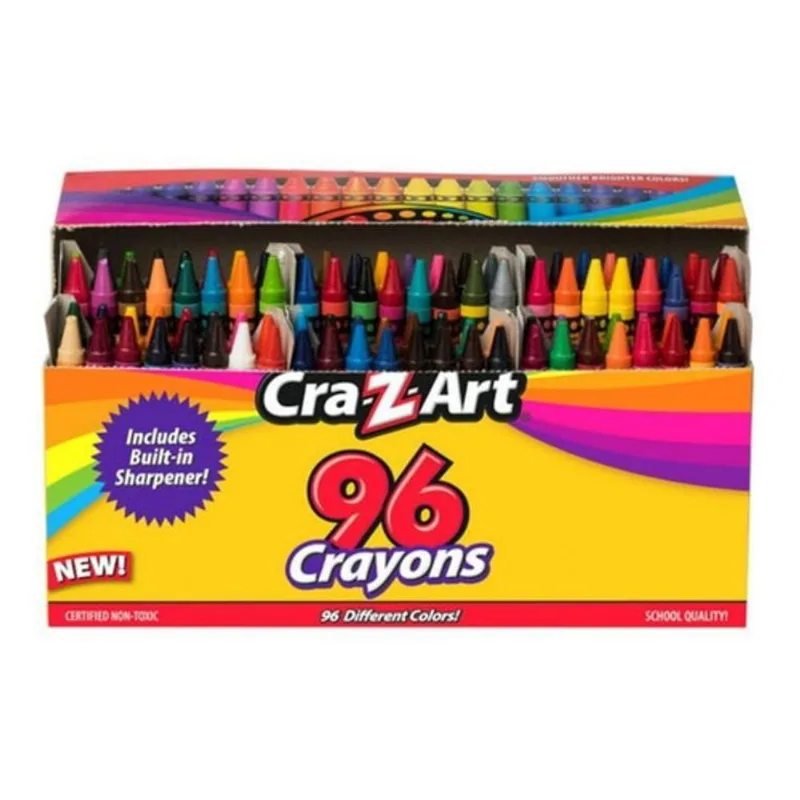 Giz De Cera 96 Cores Com Apontador Embutido Cra - Z - Art