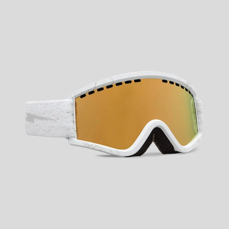 Electric EGV.K Snow Goggles Matte Speckled White/Gold Chrome - Kids Matte Speckled White/Gold Chrome