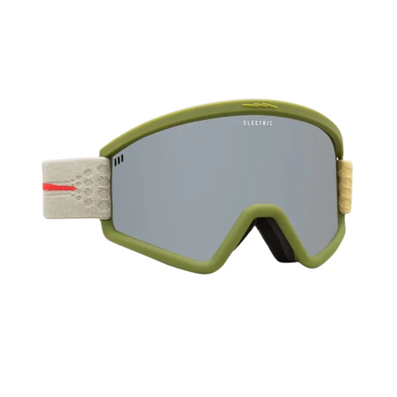 Electric Hex Snowboard Goggles - Matte Evergreen/Silver Chrome