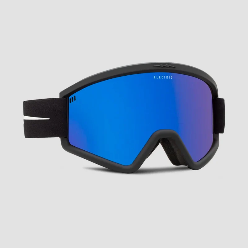 Electric Hex Snow Goggles Matte Black/Blue Chrome With Bonus Lense Matte Black/Blue Chrome