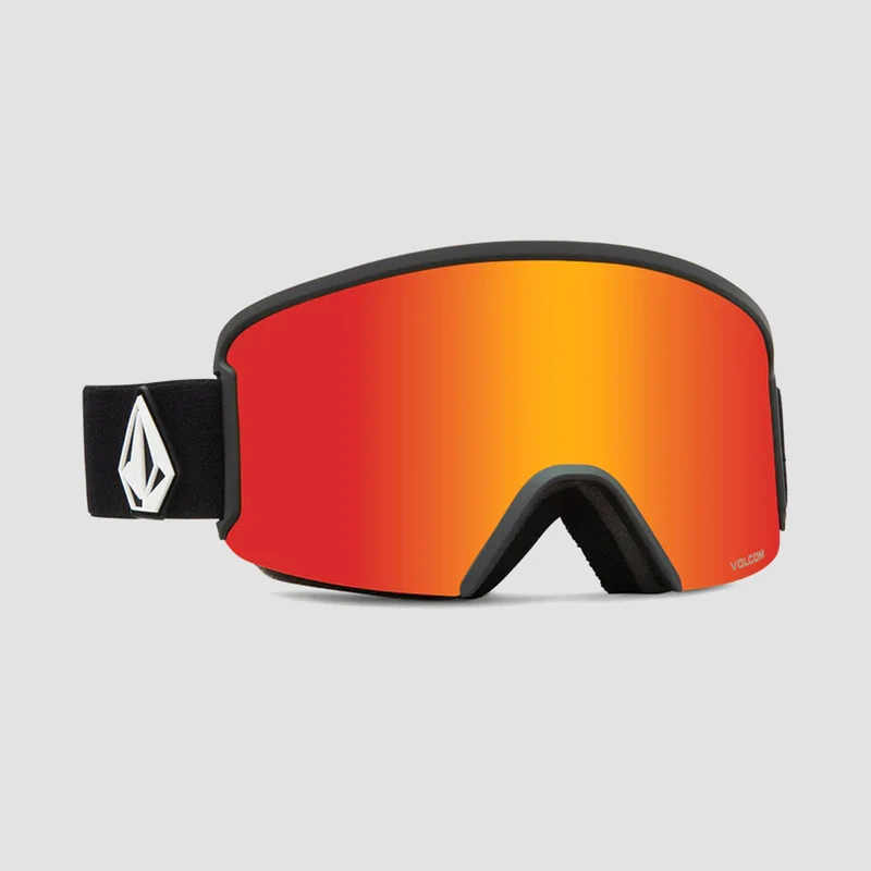 Volcom Garden Snow Goggles Matte Black/Red Chrome Matte Black/Red Chrome Matte Black/Red Chrome