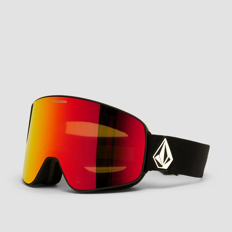 Volcom Odyssey Snow Goggles Matte Black/Red Chrome Matte Black/Red Chrome