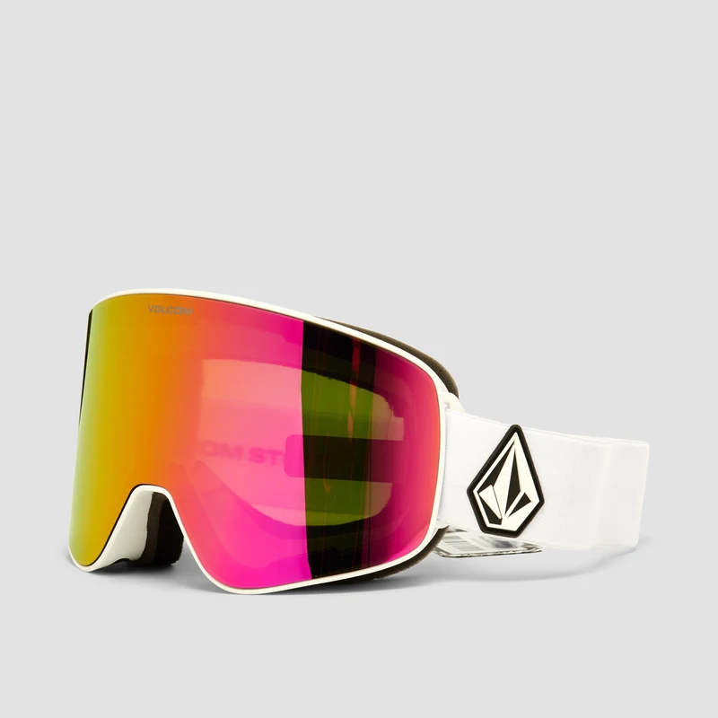Volcom Odyssey Snow Goggles Matte White/Pink Chrome Matte White/Pink Chrome