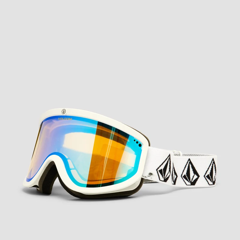 Volcom Footprints Snow Goggles Matte White Stone/Ice Chrome Matte White Stone/Ice Chrome
