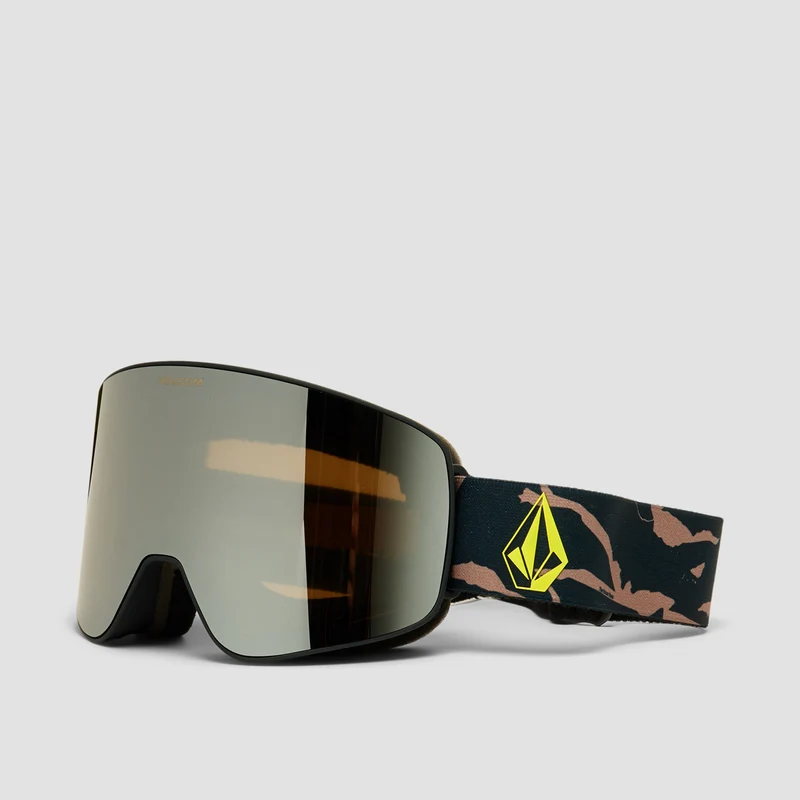 Volcom Odyssey Snow Goggles Camo/Silver Chrome + Bonus Lens Yellow Camo/Silver Chrome