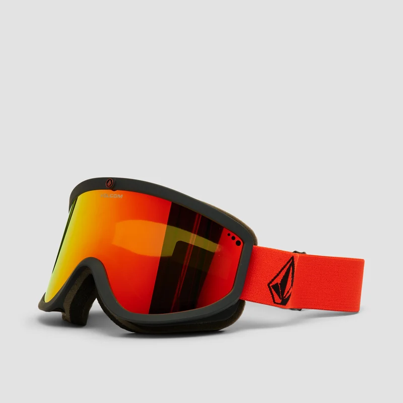 Volcom Footprints Snow Goggles Crimson/Cobalt/Red Chrome + Bonus Lens Rose Crimson/Cobalt/Red Chrome