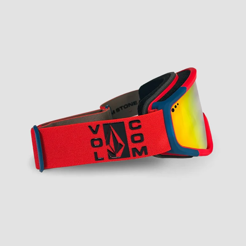 Volcom Attunga Snow Goggles Crimson/Cobalt/Red Chrome + Bonus Lens Rose Crimson/Cobalt/Red Chrome