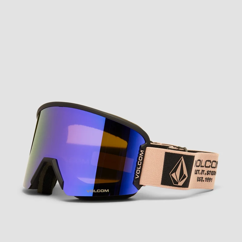 Volcom Garden 2 Snow Goggles Adobe Rose/Charcoal/Purple Chrome + Bonus Lens Rose Adobe Rose/Charcoal/Purple Chrome