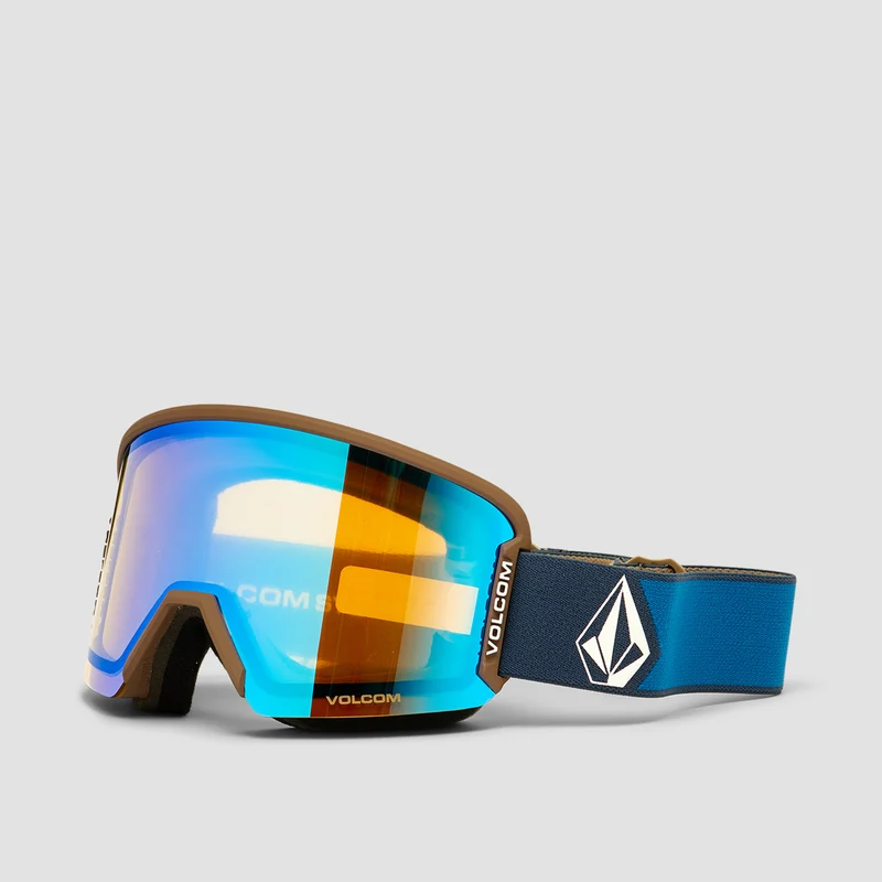 Volcom Garden 2 Snow Goggles Navy/Cobalt/Ice Chrome + Bonus Lens Dark Grey Navy/Cobalt/Ice Chrome