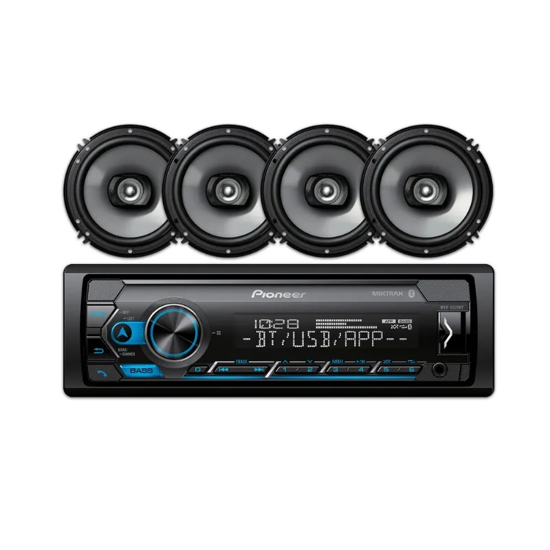 Combo stereo + parlante Pioneer modelo MTX-S32666BT negro