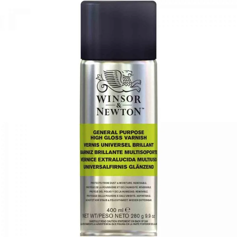 Verniz Spray Brilhante Winsor &amp; Newton 400ml