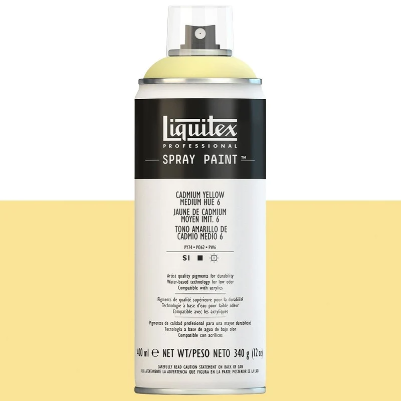 Tinta Acrílica Spray Liquitex 400ml 6830 Cadmium Yellow Medium Hue 6