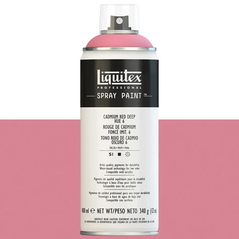 Tinta Acrílica Spray Liquitex 400ml 6311 Cadmium Red Deep Hue 6