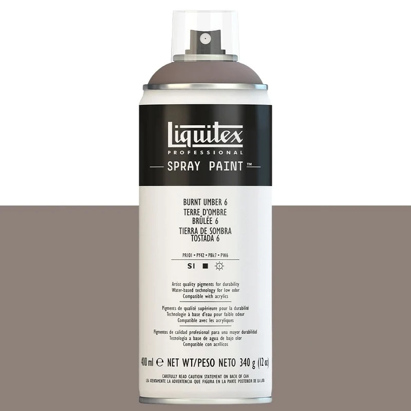 Tinta Acrílica Spray Liquitex 400ml 6128 Burnt Umber 6