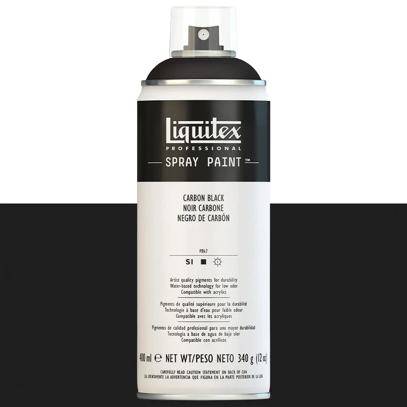 Tinta Acrílica Spray Liquitex 400ml 0337 Carbon Black